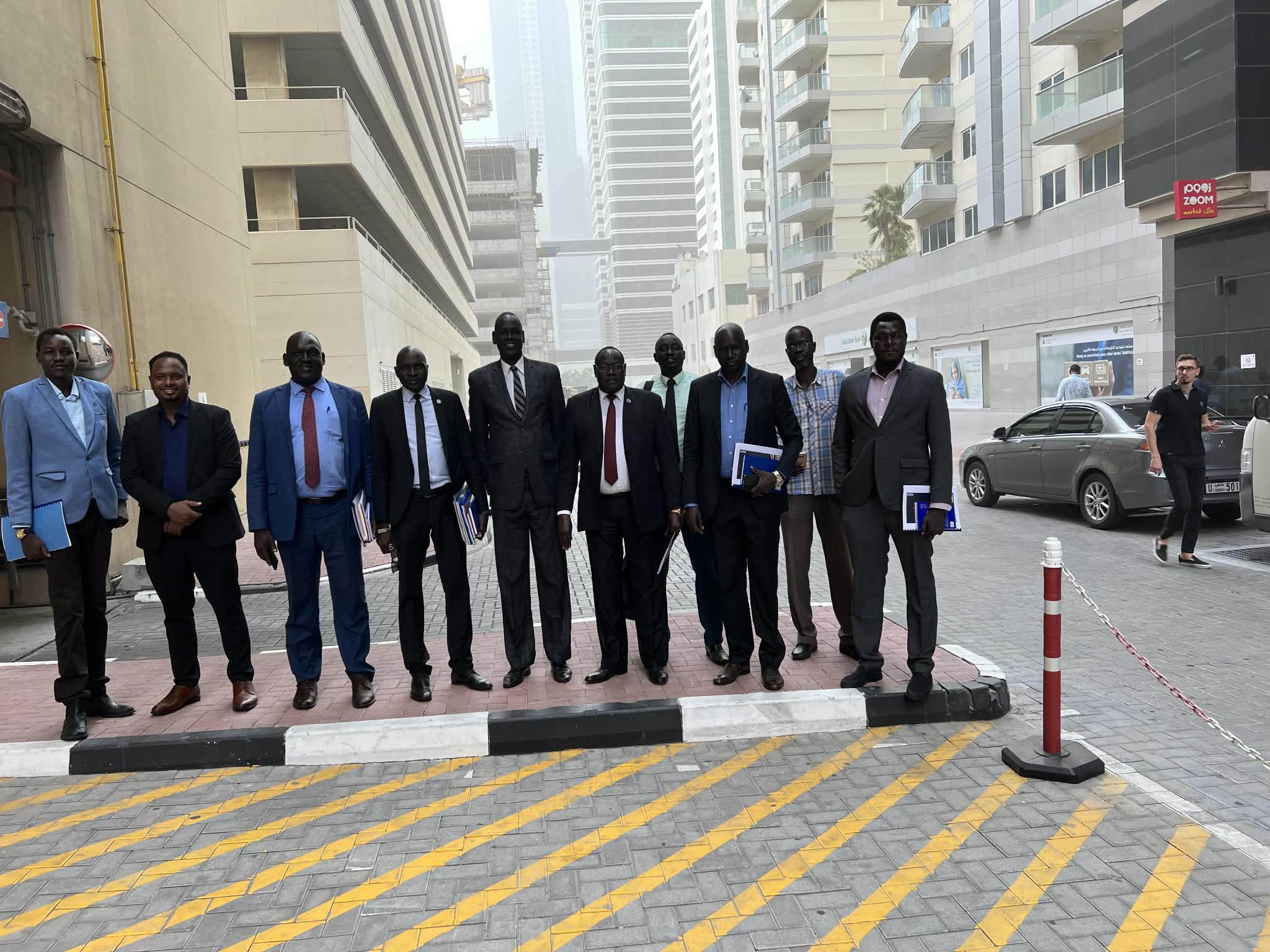 Participants pictured outdoors in Dubai, United Arab Emirates.
